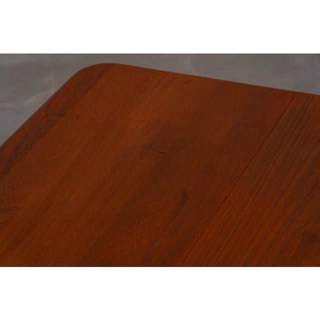 Brown Vintage Morten Dining Table in Teak by Niels Koefoed for Hornslet Mobelfabrik, Denmark, 1970s For Sale - Image 8 of 9