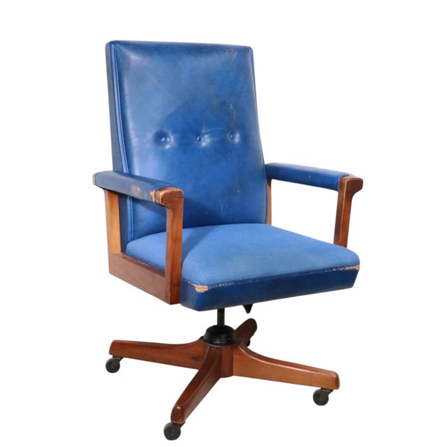 Mid 20th Century Mid 20th Century Executive Desk Chair by Gunlocke For Sale - Image 5 of 18