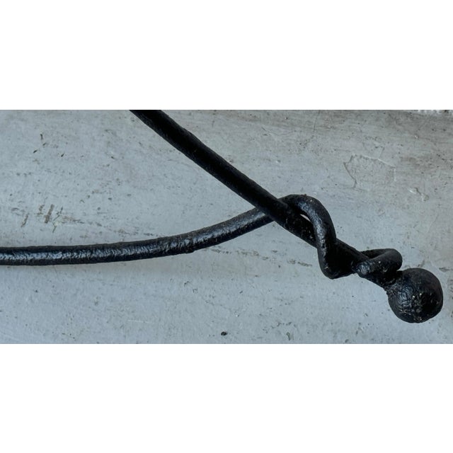 Post Modern Forged Iron Mirror, Style of Albert Paley For Sale - Image 12 of 12