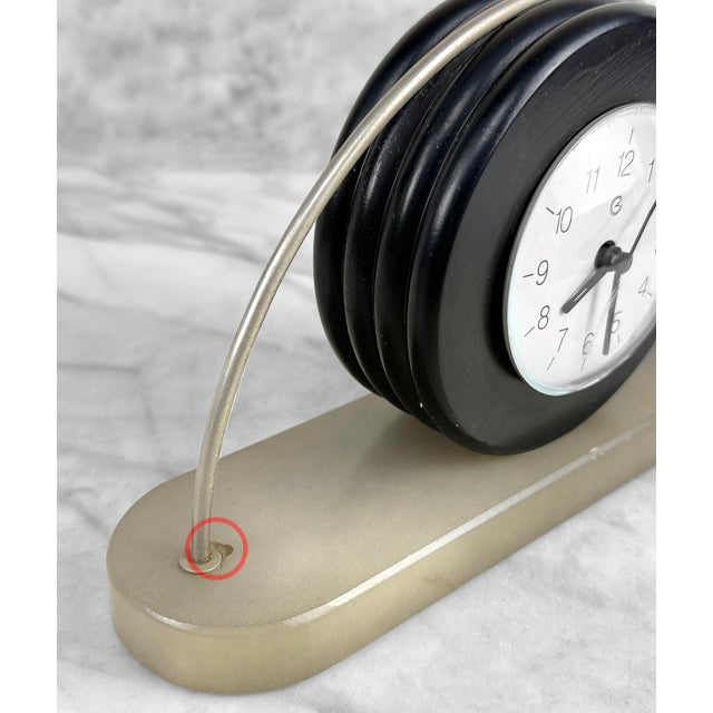 Vintage Art Deco Italian Alabaster Mantle Clock For Sale - Image 12 of 13