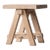 Matthew Izzo Home Taverna Reclaimed Elm Wood Side Table/Seat For Sale