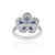 Not Yet Made - Made To Order Vintage Style 2.28 Ct Natural Sapphire Floral Cluster Ring, Size 8 For Sale - Image 5 of 13