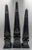 Late 20th Century Set of 3 Black Tessellated Marble Obelisks by Maitland-Smith Neoclassical Tall For Sale - Image 5 of 16