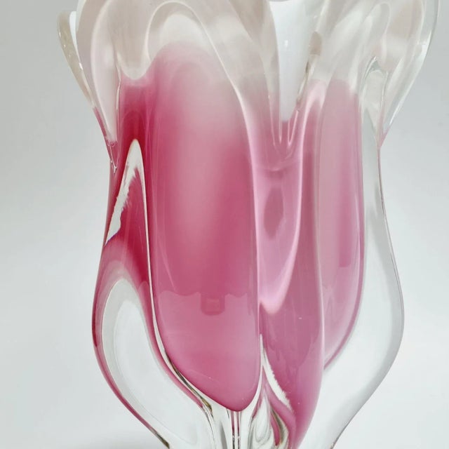 Czech Glass Tulip Vase from Josef Hospodka, 1960s For Sale - Image 17 of 18