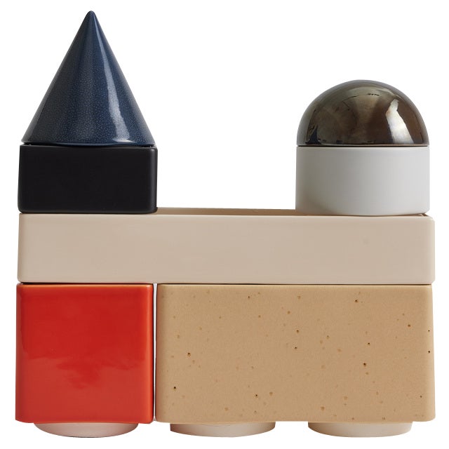 KNSTRKT Stackable Tableware by Studio Berg, Set of 7 For Sale