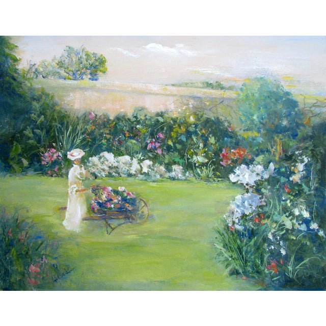 Impressionist Garden by b.j. Johnston For Sale