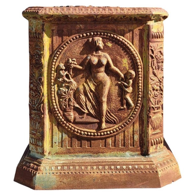 Large Square Cast Iron Base, 1900 For Sale - Image 6 of 6