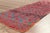 Red Vintage Boujad Boucherouite Moroccan Rug, 03'03 X 09'03 For Sale - Image 8 of 10