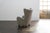1950s Vintage Wingback Chair in Bouclé Fabric from Mogens Lassen, Denmark, 1950s For Sale - Image 5 of 12