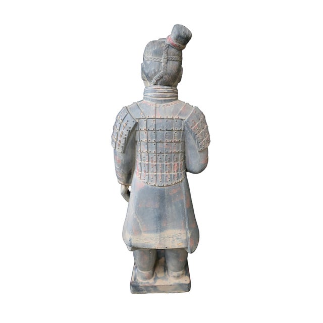 Terracotta Warrior Replica Armored Soldier Statue For Sale - Image 4 of 11