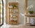 Vintage Mid-Century Palm Beach Regency Bamboo and Rattan Etagere For Sale - Image 10 of 12