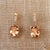 Orange Natural Morganite Diamond Earrings 14k Gold 9.93 TCW Certified For Sale - Image 8 of 18