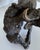Large Hand Carved African Ironwood Sculpture Lions Attacking Cape Buffalo For Sale - Image 6 of 10