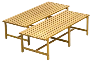 Set of Swedish Pine Benches, 1960s