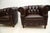 Brown Swedish Leather Club Chairs by Broderna Andersson for Bröderna Andersson, 1950s, Set of 2 For Sale - Image 8 of 9