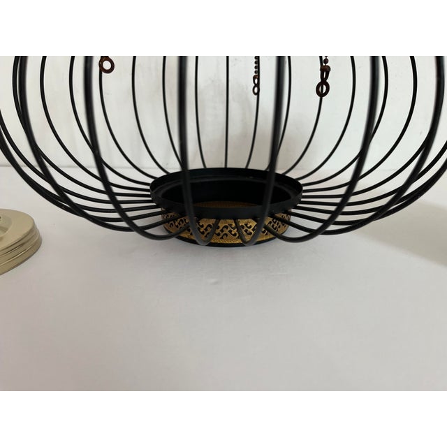 Metal Caged Ivy Ceiling Light, 1960s For Sale - Image 7 of 10