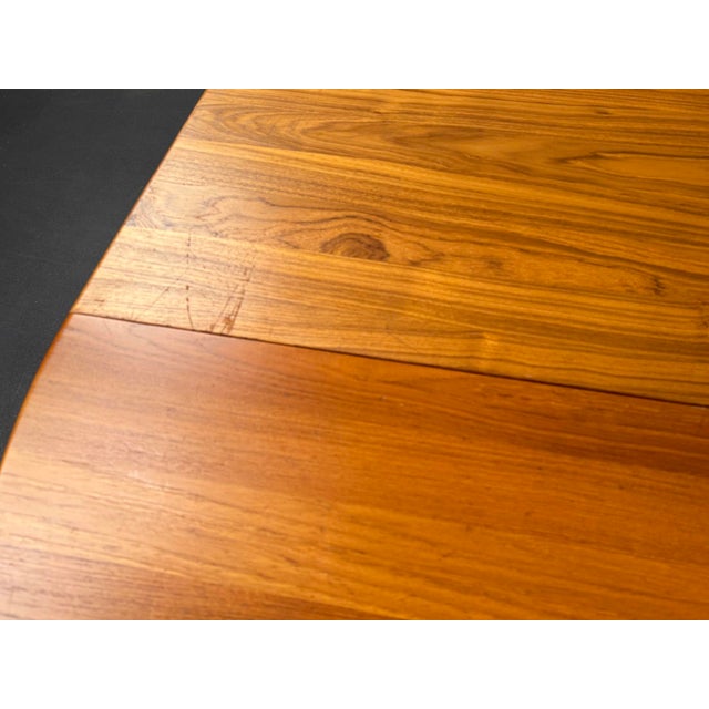 Brown Extendable Dining Table in Teak Wood by Juul Kristensen for Brdr. Juul Kristensen, Denmark, 1970s For Sale - Image 8 of 13