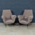 A lovely pair of armchairs made in italy in the middle part of the 20th century. These armchairs have been reupholstered...