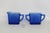 Hazel-Atlas Mid 20th Century Hazel Atlas Cobalt Blue Glass Sugar Bowl and Creamer Set Chevron Pattern For Sale - Image 4 of 14