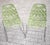 Contemporary Vintage Green Nylon Dining Chairs by Crassevig, 2005, Set of 2 For Sale - Image 3 of 5
