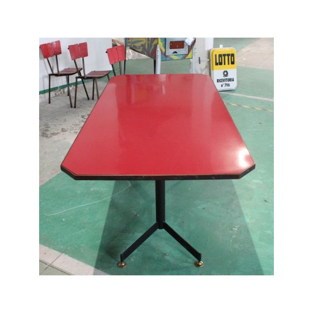 Shaped Table in Formica, Italy, 1950s For Sale - Image 11 of 13