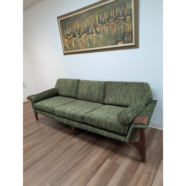 Mid-Century Modern 1960s Mid Century Modern Attributed to Adrian Pearsall for Craft Associates 2313-S Sofa - Restored For Sale - Image 3 of 18