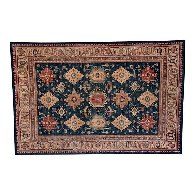 1980s Kazak Style Rug , 6' X 9' For Sale