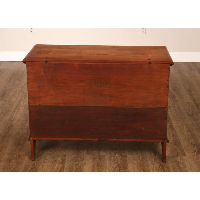 Antique American Country Birdseye Maple Blanket Chest With Lower Drawer For Sale - Image 15 of 18