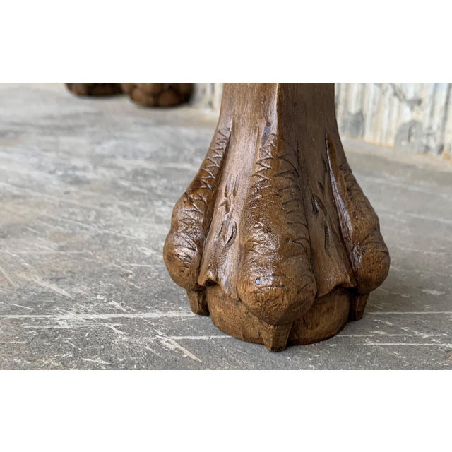 20th Century Pair of French Nightstands with One Drawer and Claw Feet For Sale - Image 14 of 18