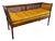 Mid Century Faux Bamboo & Cane Bench For Sale