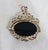 Black Vintage 9ct Yellow Gold, Tigers Eye, and Black Onyx Fob Pendant, London, 1970 For Sale - Image 8 of 11