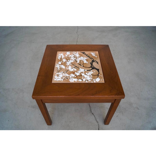 Brown 1960’s Mid-Century Modern John Keal Side Table for Brown Saltman For Sale - Image 8 of 12