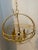 Metal Vintage Indoor Gold Art Deco Style Chandelier For Sale - Image 7 of 7