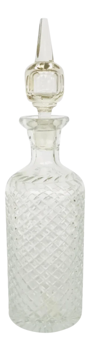 Antique 1920’s Art Deco Cut Crystal Decanter