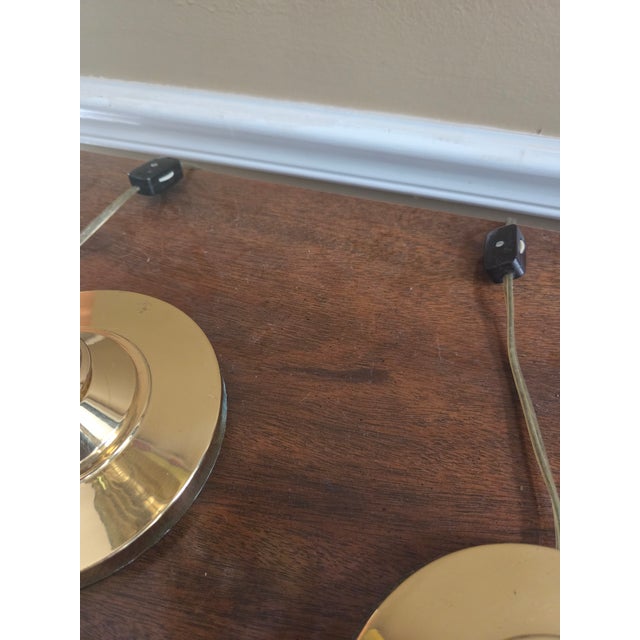 Vintage Barley Twist Brass Lamps - A Pair For Sale - Image 12 of 17