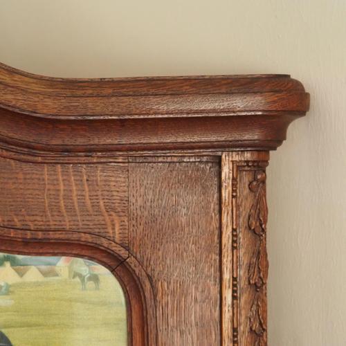 Vintage Wall Mirror with Decorative Peasant Motif, 1920s For Sale - Image 15 of 18