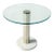 Pace Collection Carrara Marble Chrome and Glass Side/End Table, 1970 For Sale