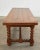 Wood French Louis XIII Style Oak Barley Twist Trestle Dining Table For Sale - Image 7 of 13