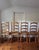 Camel Set of 6 French Country Style Oak Ladder-Back Dining Chairs With Rush Seats For Sale - Image 8 of 9