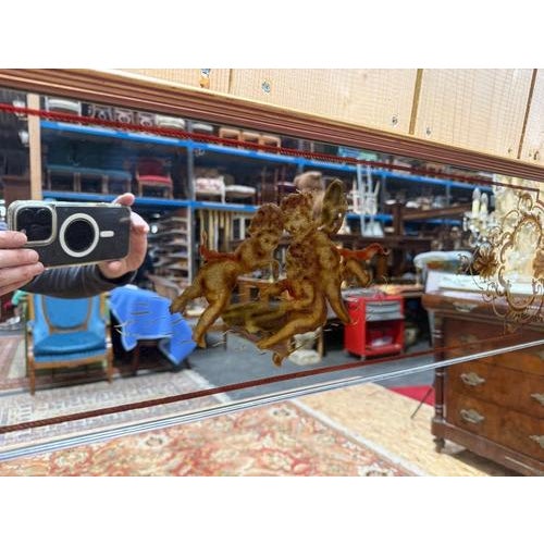 Venetian Style Art Nouveau Bistro Mirror For Sale - Image 4 of 9