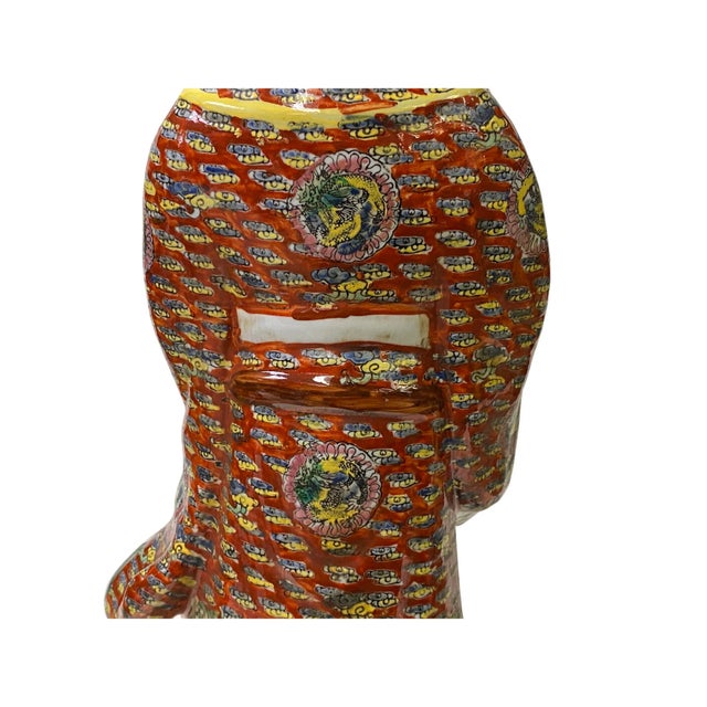 Chinese Canton Color Mixed Fenghsui Fok Lok Shao Figure Set For Sale - Image 9 of 13