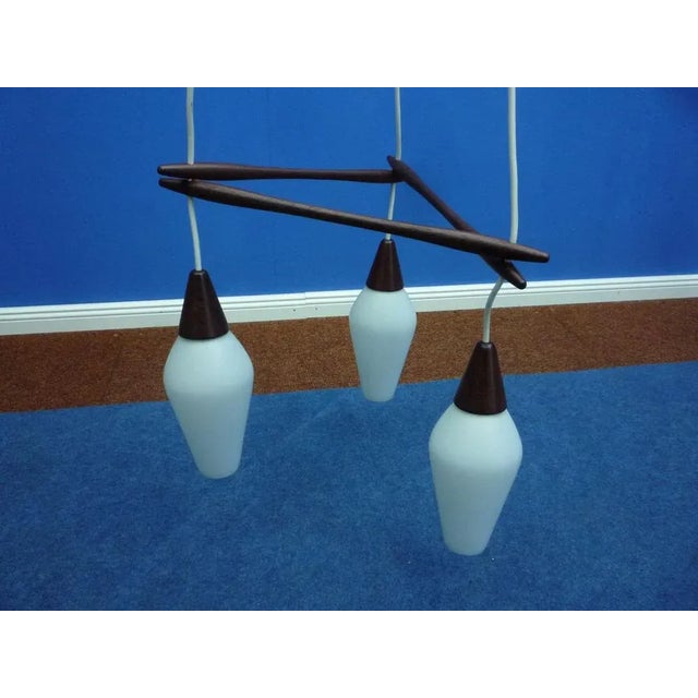 Danish Teak Hanging Lamp, 1960s For Sale - Image 12 of 13