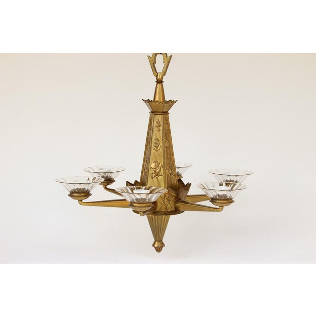 1920s Chandelier with Bird Motifs in the style of Dagobert Peche, 1920s For Sale - Image 5 of 18