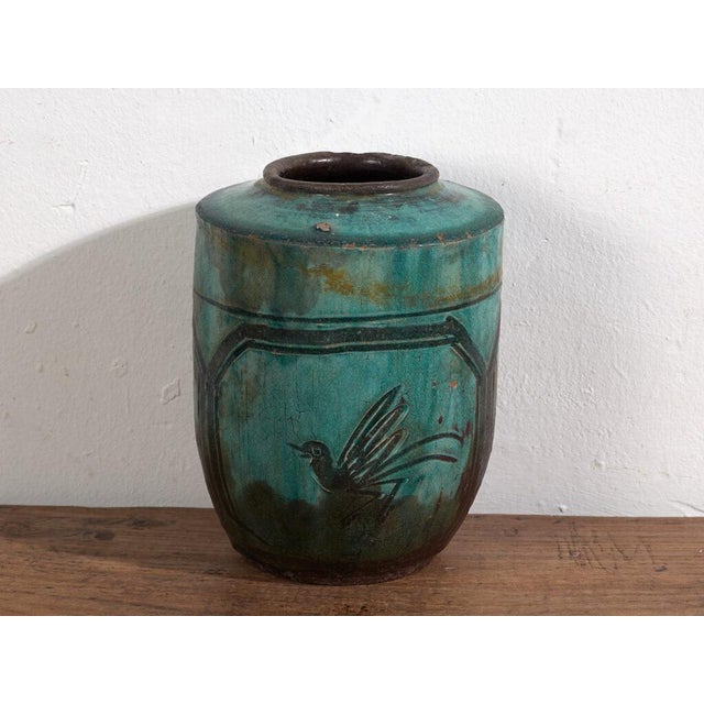 Antique Chinese Ceramic Vase For Sale - Image 5 of 6