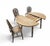 Windsor Wheelback Dining Table and Chairs from Oirschotse Meubelindustrie, 1950s, Set of 7 For Sale - Image 3 of 18