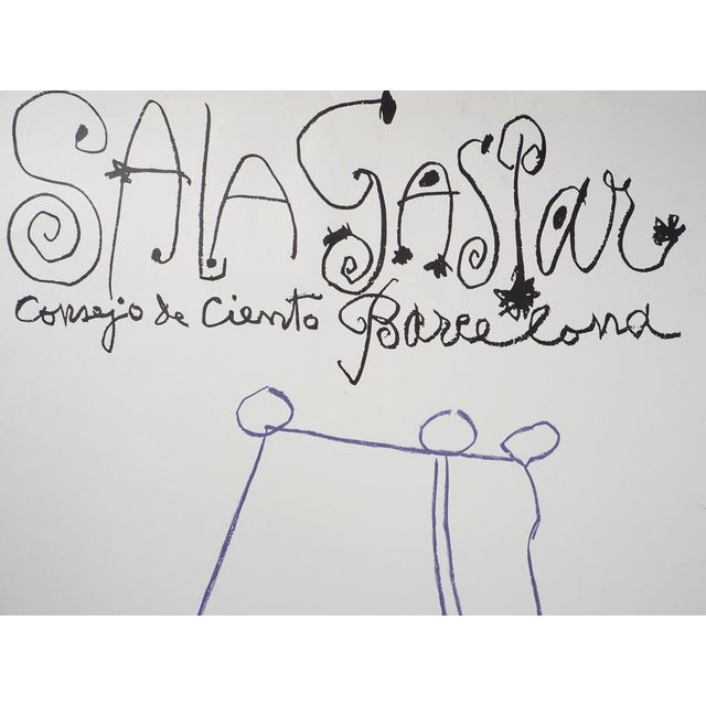Pablo Picasso, Sala Gaspar Barcelona Exhibition Poster, Lithograph For Sale - Image 4 of 6