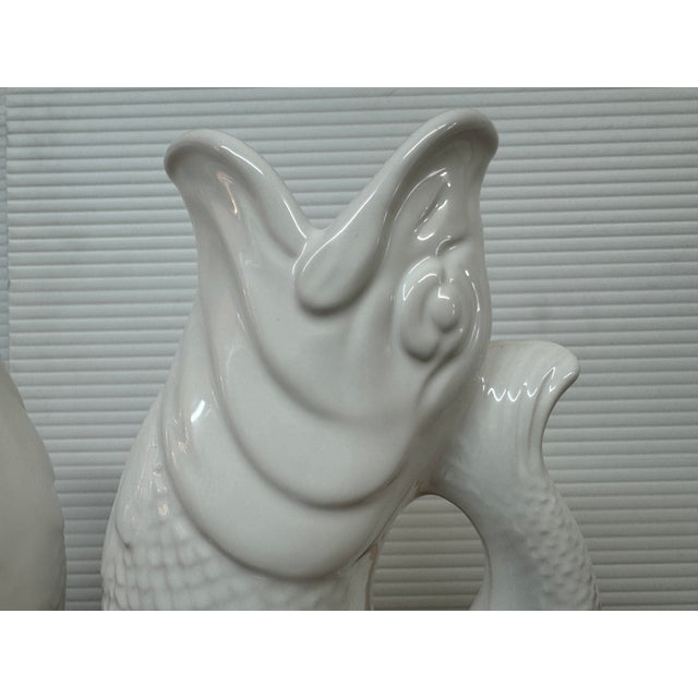 Gluggle Fish-Shaped Jugs, Pair For Sale - Image 9 of 12
