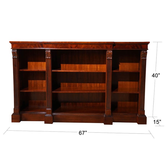 This very popular Penhurst Mahogany Bookcase from Niagara Furniture has a lot of great features. It’s overall breakfront...