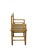 Brown Pair Antique Chinese Low Back Bat Armchair For Sale - Image 8 of 12