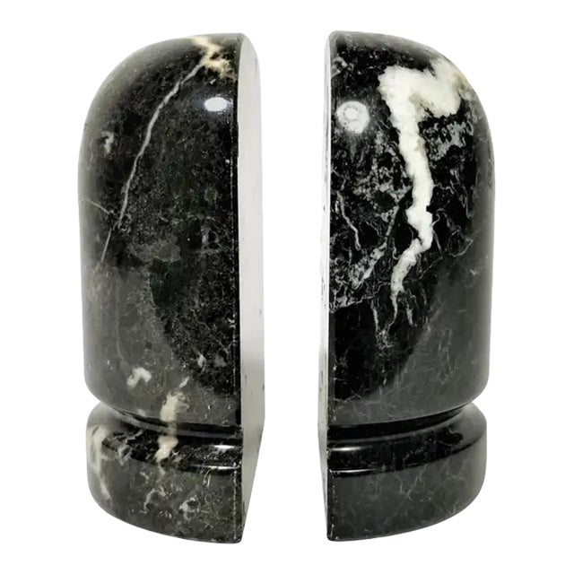 Marble Bookends 1970s 1980s Mid Century For Sale